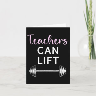 Leraren kunnen grappige gewichtheffen lifttraining kaart