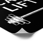 Leraren kunnen grappige gewichtheffen lifttraining poster