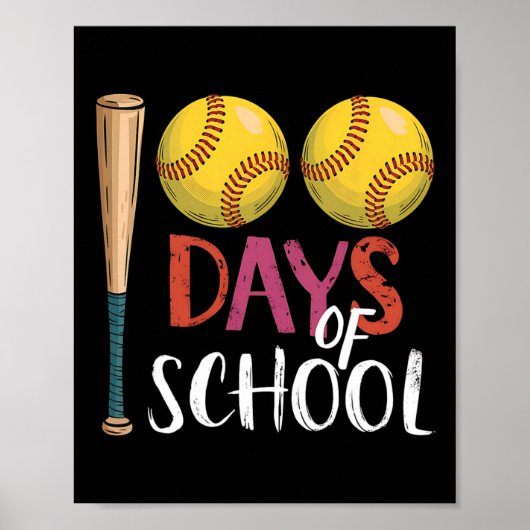 Leraren Leerlingen Grappig 100 Dagen School Softby Poster (Voorkant)