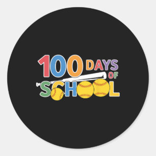 Leraren Leerlingen Grappig 100 Dagen School Softby Ronde Sticker