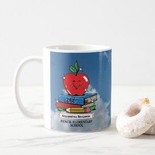 Leraren Leerlingen Schoolboeken Apple Custom Koffiemok