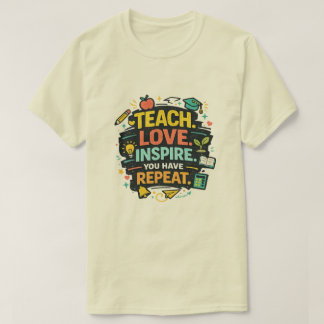 Leraren Leven Shirt Leraar Liefde Inspireren Herha