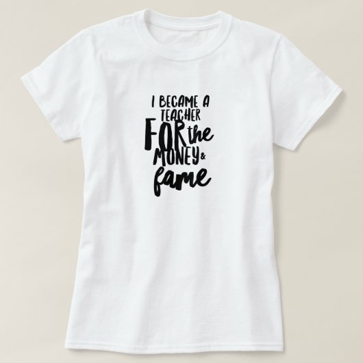 Leraren Leven T-Shirt (Design voorkant)