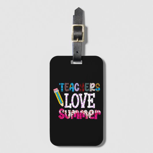 Leraren Love Summer Bagagelabel | Leerschenker (Voorkant (verticaal))