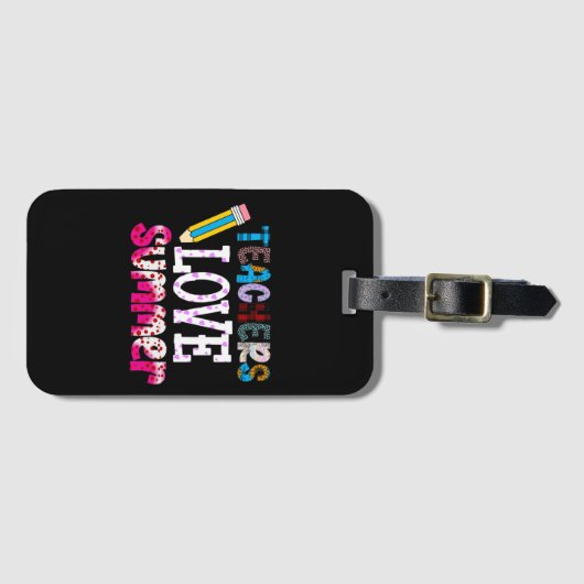 Leraren Love Summer Bagagelabel | Leerschenker (Voorkant (horizontaal))