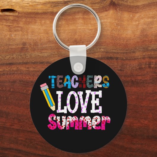 Leraren Love Summer Sleutelhanger | Leerschenkinge (Voorkant)