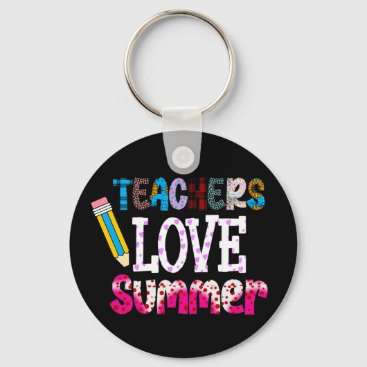 Leraren Love Summer Sleutelhanger | Leerschenkinge (Voorkant)