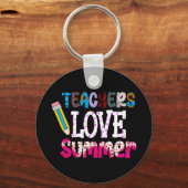 Leraren Love Summer Sleutelhanger | Leerschenkinge (Achterkant)