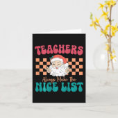 Leraren maken altijd de prettige kersttraining kaart (Gele Bloem)