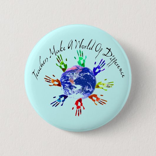 Leraren maken een wereld Button (Voorkant)