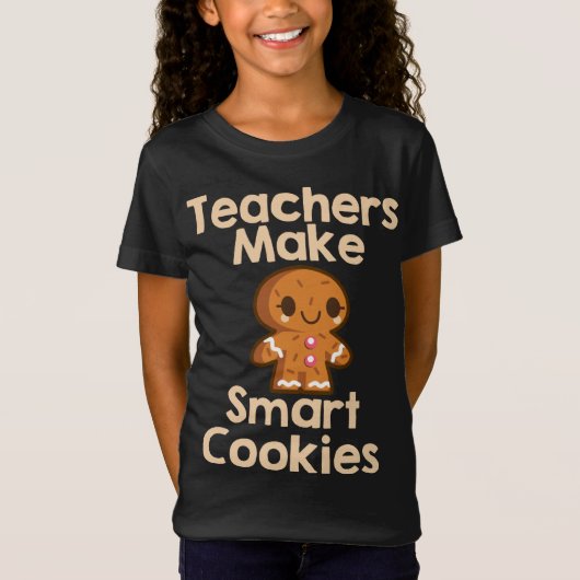 Leraren maken slimme koekjes peperkoek t-shirt (Voorkant)