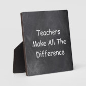 Leraren maken verschil in ontwerp-cadeau voor het  fotoplaat (Voorkant)