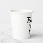 Leraren na Teach 2 Papieren Bekers (Voorkant)