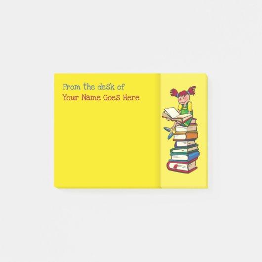 Leraren naam desk note organisator boeken meisje p (Voorkant)