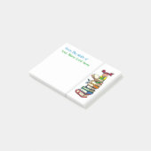 Leraren naam schrijfboekwerkster organisator post-it® notes (Schuin)