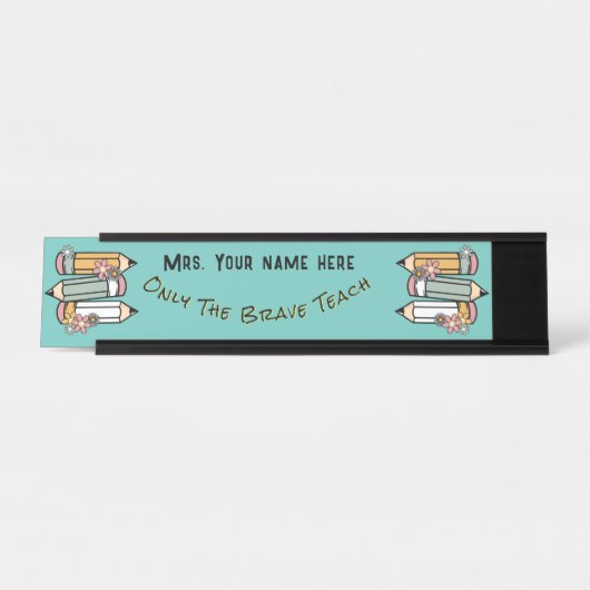 Leraren noemen Bord Bureau Naambordje (Voorkant)