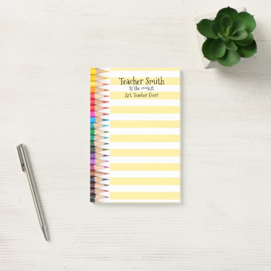 Leraren noemen de koelste, ooit gekleurde potloden post-it® notes (Kantoor)