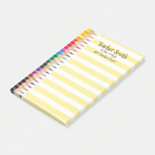 Leraren noemen de koelste, ooit gekleurde potloden post-it® notes (Schuin)