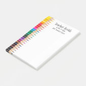 Leraren noemen de oudste kleurpotloden ooit post-it® notes (Schuin)