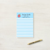 Leraren noemen de oudste rode appelbekleding ooit post-it® notes (Op bureau)