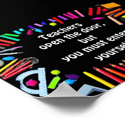 Leraren openen de deur, kunst poster (Hoek)