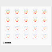 Leraren openen de deur... ronde sticker (Vel)