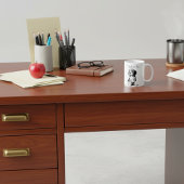 Leraren Pet=Tekening van Beagle Koffiemok