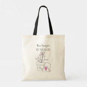 Leraren Plant Seeds Cute Personalised Teacher Tote Bag (Achterkant)