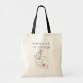 Leraren Plant Seeds Cute Personalised Teacher Tote Bag (Voorkant)