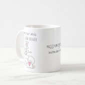 Leraren Plant Seeds Quote Schattigee Doodle Custom Koffiemok (Voorkant links)