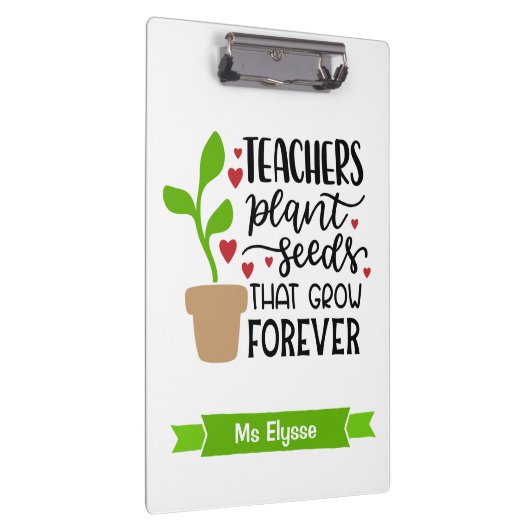 Leraren Plant zaaigoed dat zich voortdurend aanpas Klembord (Rechts)