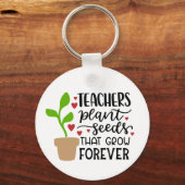 Leraren Plant zaaigoed dat zich voortdurend aanpas Sleutelhanger (Voorkant)