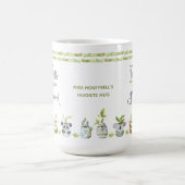 Leraren Plant zaaigoed dat zich voortplant om dier Koffiemok (Center)