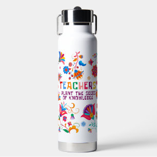 'Leraren planten de zaden van kennis' Geschenk Waterfles