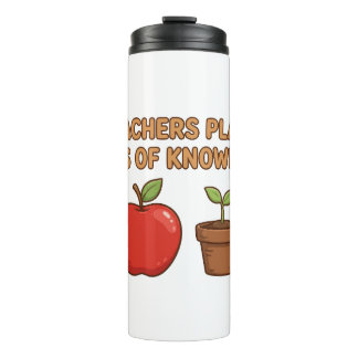 Leraren planten kennisappels -appelthee thermosbeker