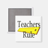 Leraren Regel Vierkante Magneet (Voorkant / Achterkant)