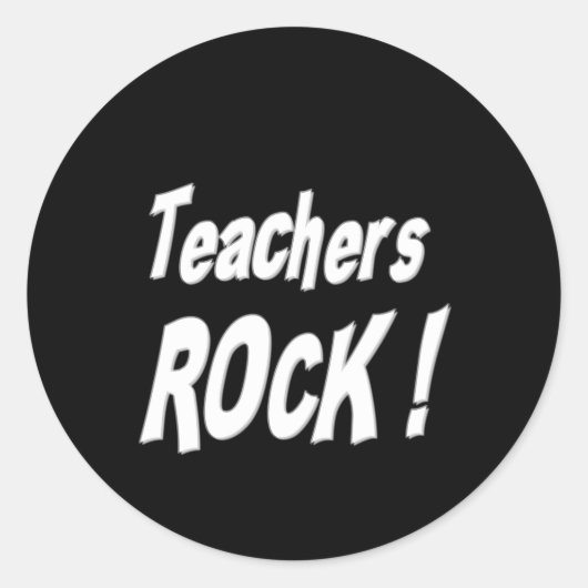 Leraren Rock! Sticker (Voorkant)