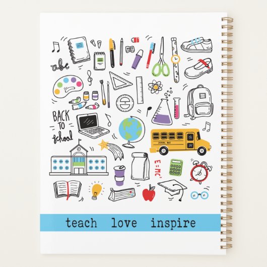 leraren schoolelementen planner (Achterkant)