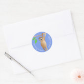 Leraren Sloth, je hebt daar gehangen en het is je  Ronde Sticker (Envelop)