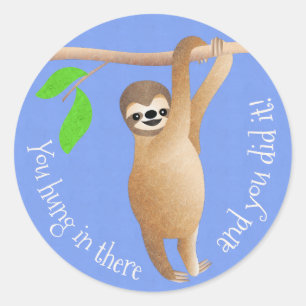Leraren Sloth, je hebt daar gehangen en het is je  Ronde Sticker