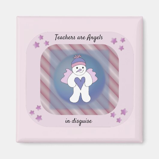 Leraren SneeuwAngels in Disguise Magnet (Voorkant)