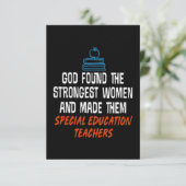 Leraren speciaal onderwijs kaart (Staand voorkant)