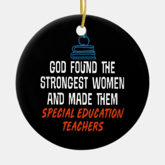 Leraren speciaal onderwijs keramisch ornament (Voorkant)