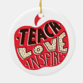 LERAREN SPREUKEN CITATEN Gepersonaliseerd Geschenk Keramisch Ornament (Achterkant)