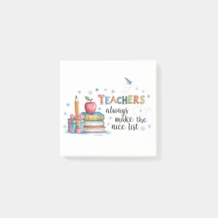 Leraren staan altijd op de nice list post-it® notes