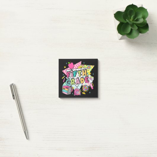 Leraren Studenten Retro 90s Terug naar school Post-it® Notes (Kantoor)