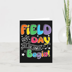 Leraren Studenten Veld Dag Laat De Spelen Beginnen Kaart