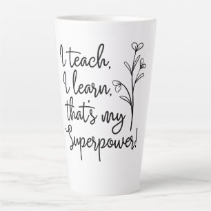 Leraren Superkracht Ik Onderwijs Ik Leer Latte Mok