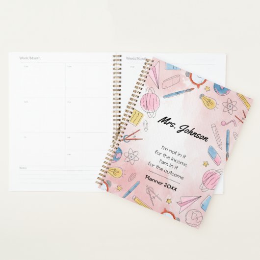 Leraren terug naar schoolplank planner (Display)