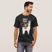 Leraren Testdag Geen Prob Llama Leraar Testing Da T-shirt (Voorkant volledig)